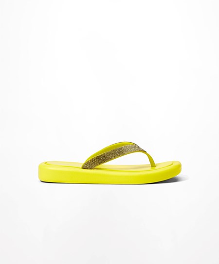 Oysho Jewel Beach Sandals Gul | JFNO47658