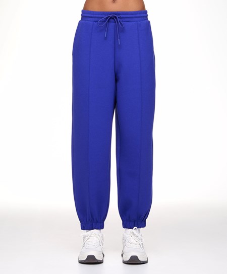 Oysho Joggers With Interlock Detail Blå | OVAN79843