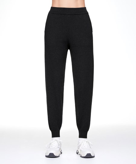 Oysho Knit Joggers Svarte | SPQF61375