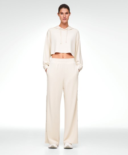 Oysho Long Modal White Total Look Stone | YBTI20516