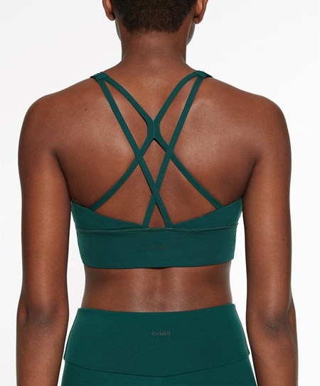 Oysho Medium-support Sports Bra With Cups Bottle | AHDS93541