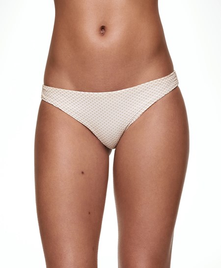 Oysho Mid-rise Bikini Briefs Hvite | BIFQ61479