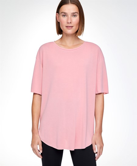 Oysho Modal Kort-sleeved T-shirt Rosa | CKWJ07681