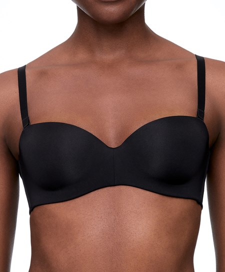 Oysho Polyamide Bra With Removable Straps Svarte | KAGU37819