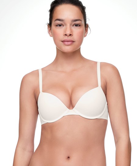 Oysho Push-up Classic Bra In Polyamide Pale Ecru | KHPC98460