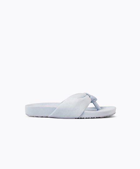 Oysho Slim Knot Sandals Blå | QZPR13659