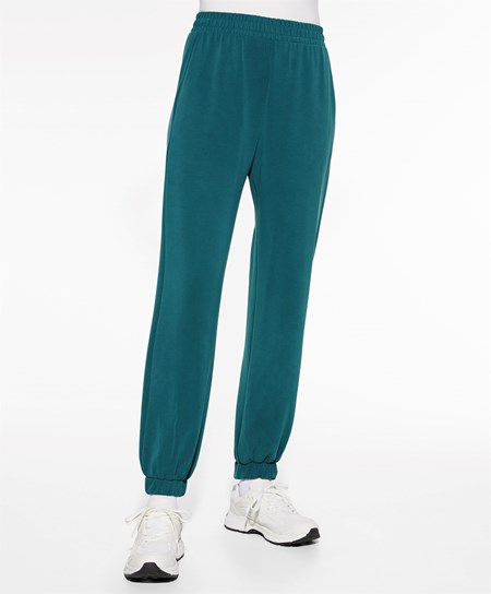 Oysho Soft Touch Modal Joggers Blå Grønn | BODX59783