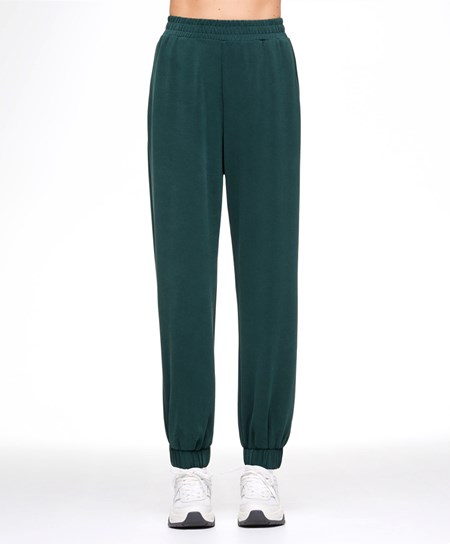 Oysho Soft Touch Modal Joggers Mørke Turkis | QAOH27483