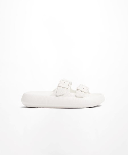 Oysho Spenne Moulded Beachwear Platforms Hvite | CRHM05274