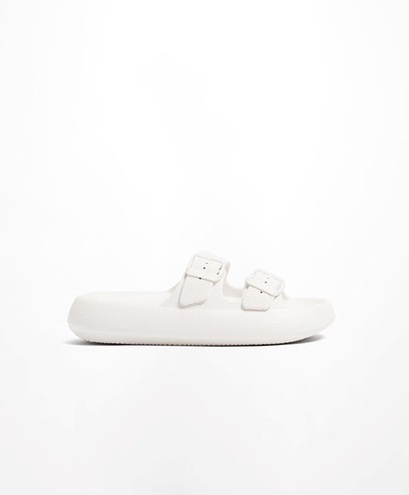 Oysho Spenne Moulded Beachwear Platforms Hvite | CSYZ30187