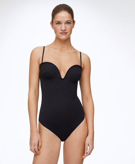 Oysho Sweetheart Neckline Swimsuit Svarte | FZVB49072