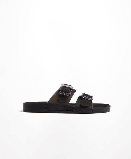 Oysho Translucent Moulded Beach Sandals Svarte | IREA04798