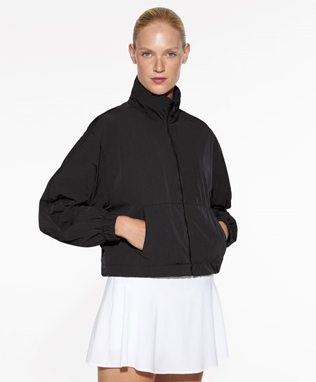 Oysho Vann-repellent Jacket Svarte | FYPM21387