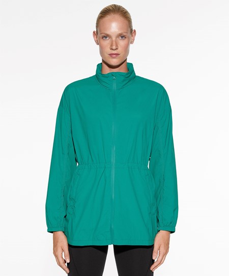 Oysho Vann-repellent Jogge Jacket Washed Emerald | FJTX96801